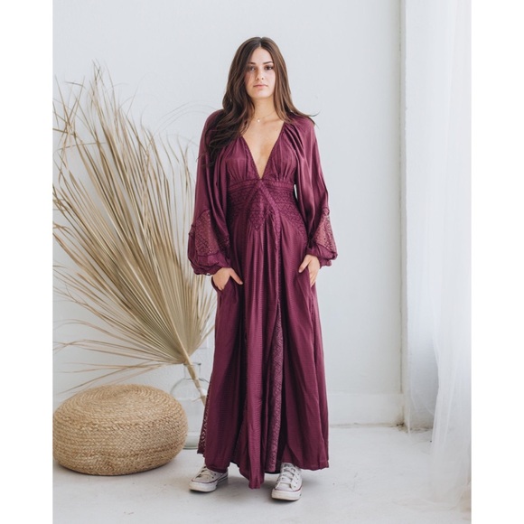 Free People Southwest Lace Maxi Dress - Picture 3 of 9